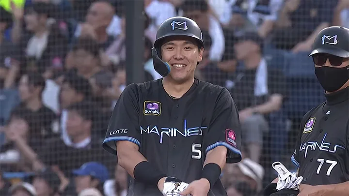 安田尚憲がしぶとく先制打！　3試合連続打点をマーク