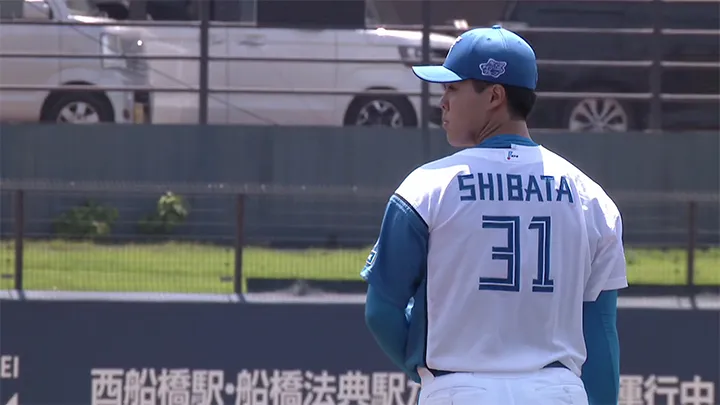 北海道日本ハムファイターズ・柴田獅子選手 ©パーソル パ・リーグTV