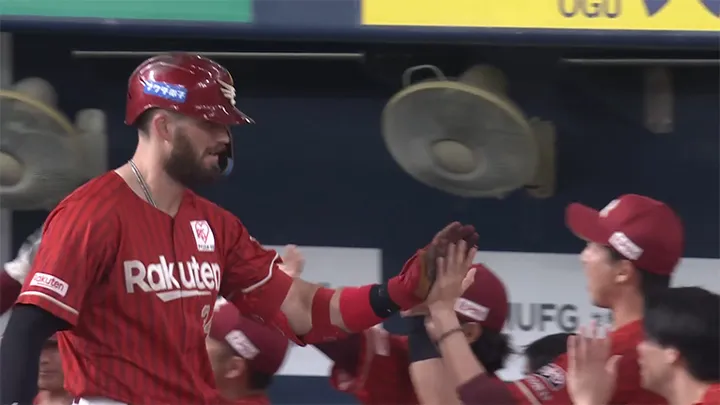 東北楽天ゴールデンイーグルス・マッカスカー選手 ©パーソル パ・リーグTV