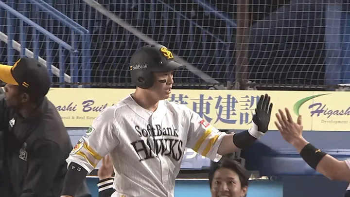 栗原陵矢が2号2ラン　投手戦の均衡破る一発で先制