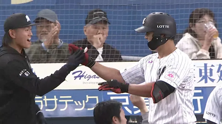 山口航輝が先制の8号ソロ　センターバックスクリーンへ完璧な一打