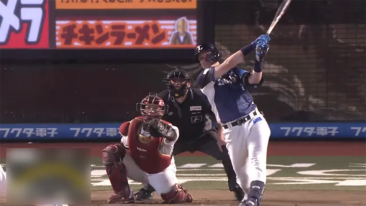 ネビンに14号ソロ！　投手戦で貴重な追加点