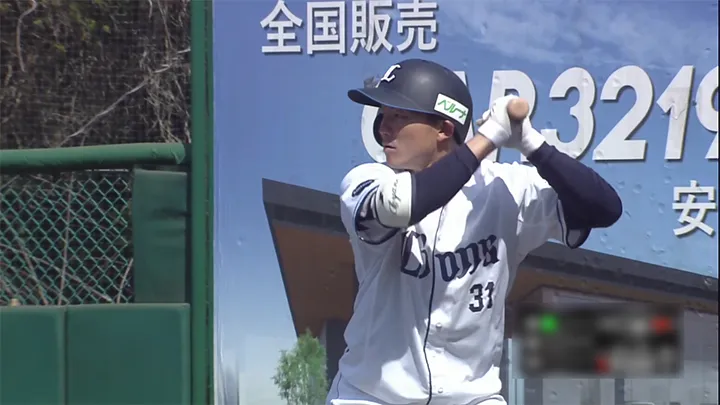 埼玉西武ライオンズ・茶野篤政選手 ©パーソル パ・リーグTV