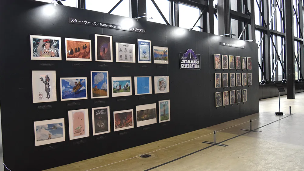 今年4月に幕張メッセにて開催された「スター・ウォーズ セレブレーション ジャパン 2025」を記念して制作された展示物 ©PLM