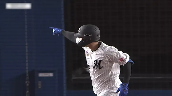 井上広大が同点8号ソロ！　引退の角中勝也へはなむけの一発