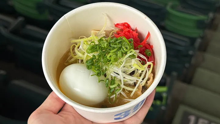 とろとろ豚もつ×ラーメン風のトッピング！　具だくさんのもつ煮【パ・リーググルメ部 #193】