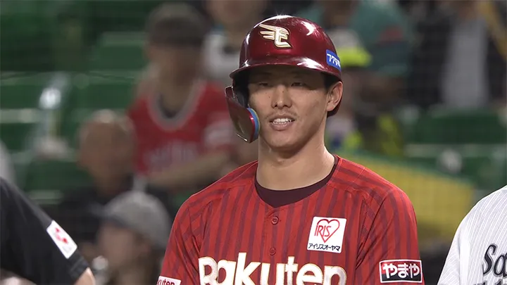 辰己涼介のタイムリーで勝ち越し「みんなでつないだチャンス、打ててよかったです」