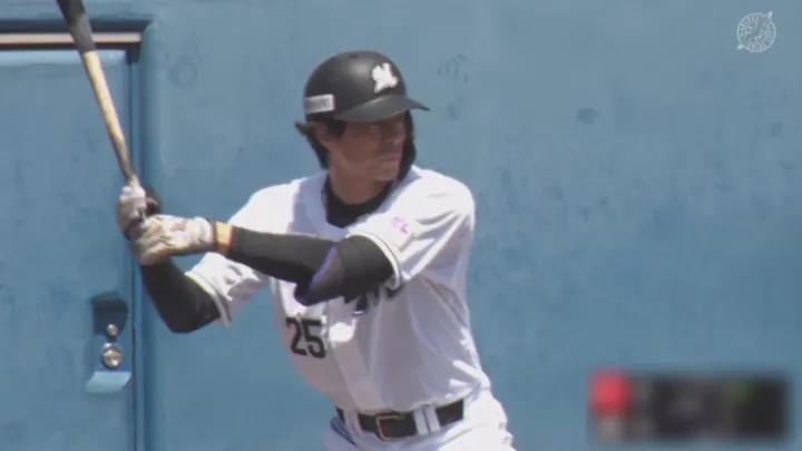 千葉ロッテマリーンズ・岡大海選手©パーソル パ・リーグTV