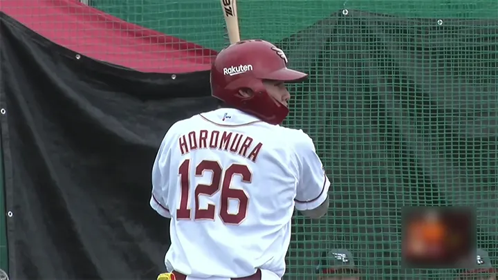 東北楽天ゴールデンイーグルス・幌村黛汰選手 ©パーソル パ・リーグTV