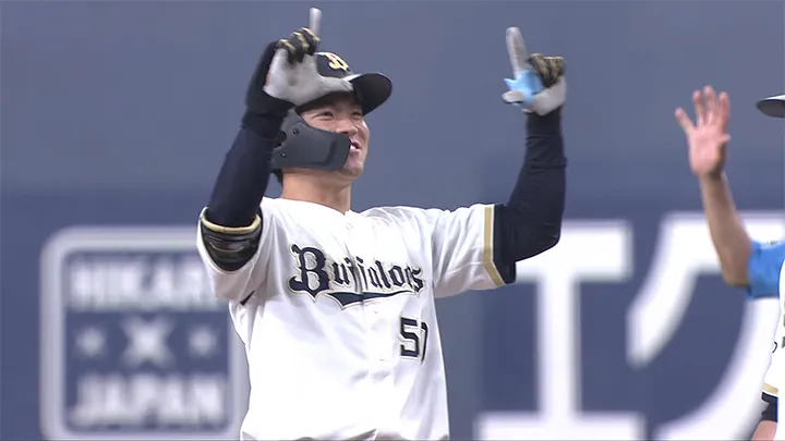 オリックス28イニングぶり適時打　山中稜真が貴重な追加点を挙げる