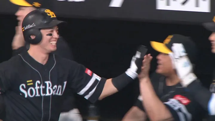 栗原陵矢が同点の満塁ホームラン！　今季90打点でパ・トップに