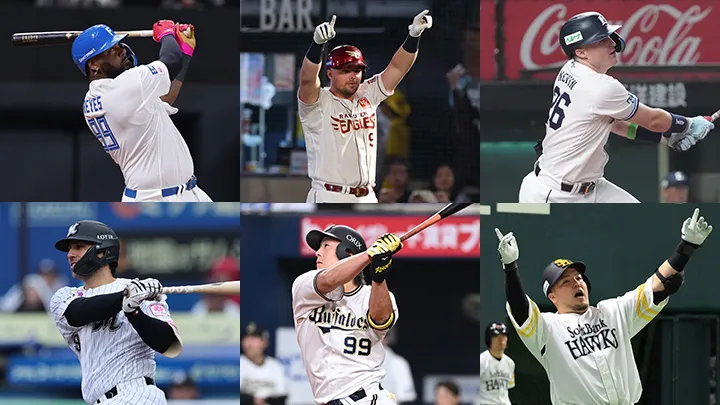 本塁打数3桁のチームがAクラスを独占　各チームの「本塁打数トップ5」の顔ぶれは？