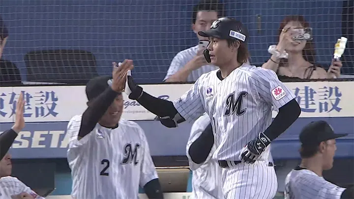 藤原恭大が今季3本目の先頭打者アーチ！　千葉ロッテが幸先よく先制