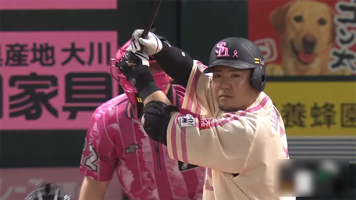 山川穂高が2打席連続アーチ！　同点弾＆勝ち越し弾でチームをけん引