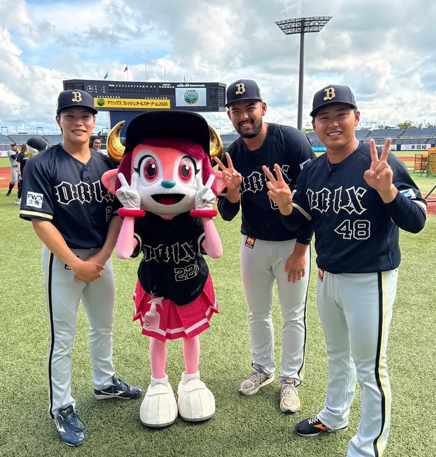 「選手のみんないっぱいお話ししてくれたよ」(写真提供:バファローベル)