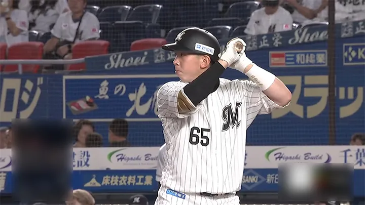 千葉ロッテマリーンズ・寺地隆成選手 ©パーソル パ・リーグTV