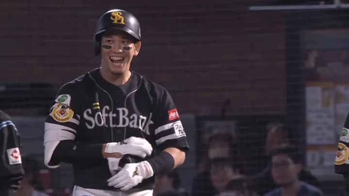 栗原陵矢が決勝タイムリー 鷹が連勝でマジック「2」