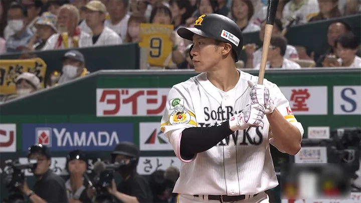 柳田悠岐が4試合ぶり同点7号ソロ 「どうやって打ったかはわかりません」