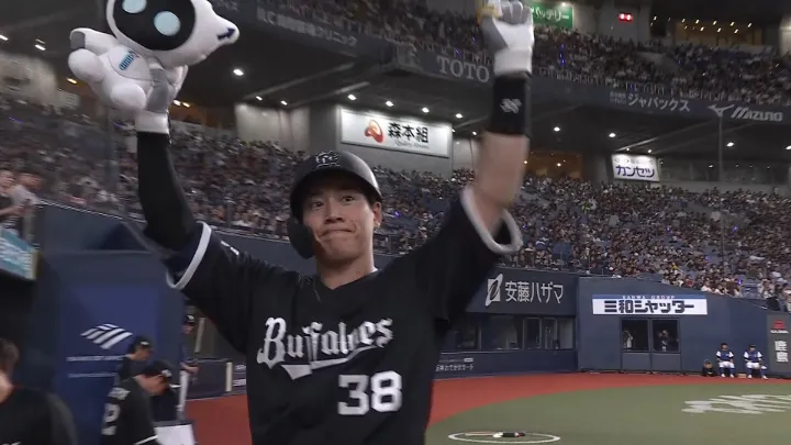 来田涼斗が反撃6号ソロ　8月は4本塁打でキャリアハイ更新中