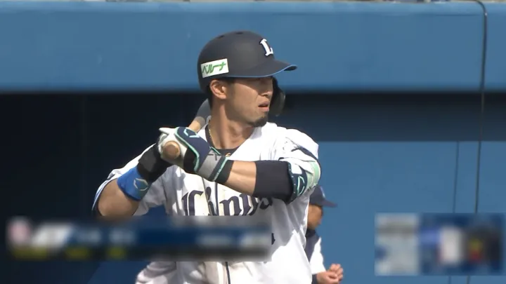 埼玉西武ライオンズ・外崎修汰選手 ©パーソル パ・リーグTV