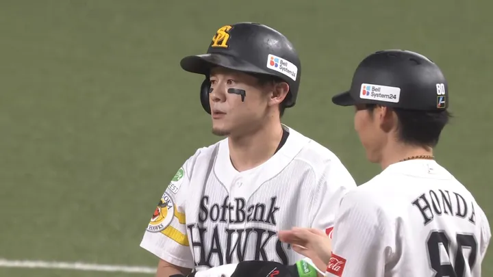 牧原大成の適時打で鷹が先制！　シーズン対戦打率4割超の好相性ぶり発揮
