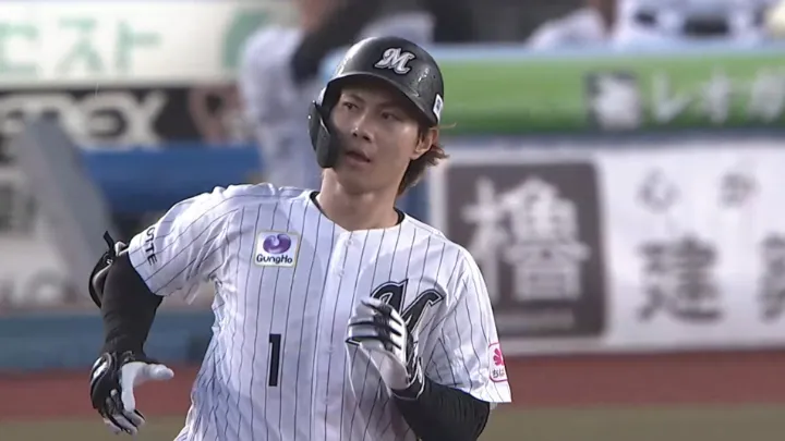 千葉ロッテマリーンズ・藤原恭大選手©パーソル パ・リーグTV