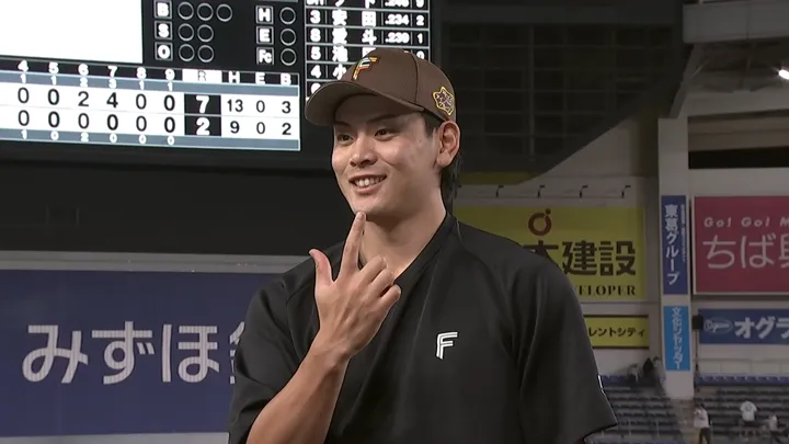 野村佑希が勝ち越しの11号2ラン！　13安打7得点で北海道日本ハム快勝