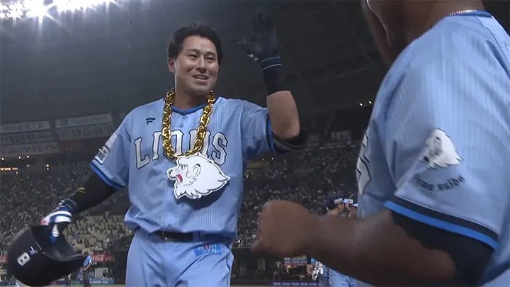 渡部聖弥が試合を振り出しに戻す8号2ラン　自身13打席ぶりの安打