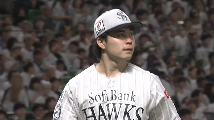 松本晴が6回9奪三振0封で自己最多タイ6勝目！　栗原陵矢は2安打3打点