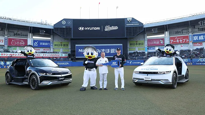 高野脩汰「ワクワクした気持ちです！」千葉ロッテ新リリーフカー贈呈式実施