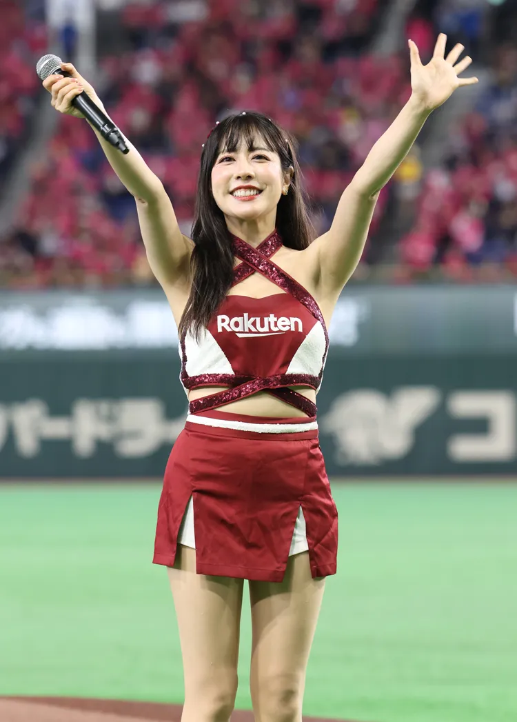高橋佳帆さん　©Rakuten Eagles