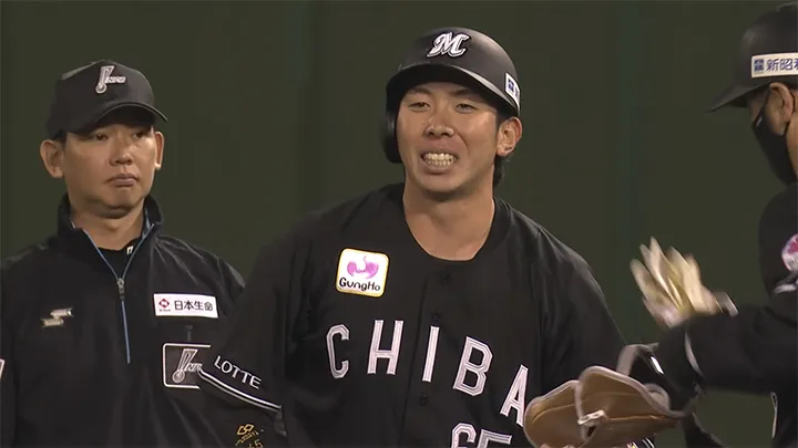 千葉ロッテ38イニングぶりのタイムリー！　寺地隆成が先制打
