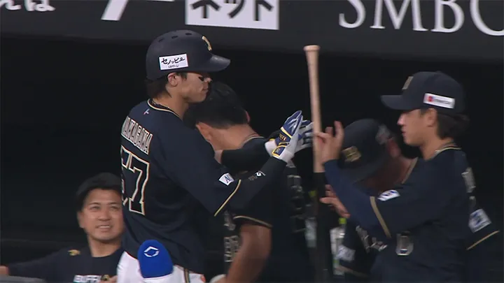 中川圭太が3試合連続ホームラン！　先制された直後に同点の一発