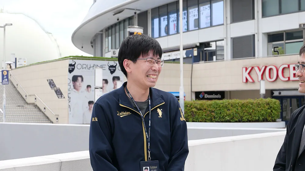 オリックス野球クラブ事業本部事業推進部チケット企画グループ 阿部優輝さん　©PLM