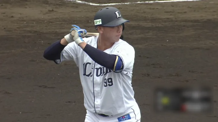 埼玉西武ライオンズ・村田怜音選手©パーソル パ・リーグTV