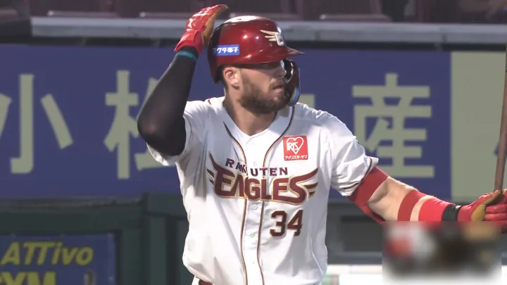 東北楽天ゴールデンイーグルス・マッカスカー選手©パーソル パ・リーグTV