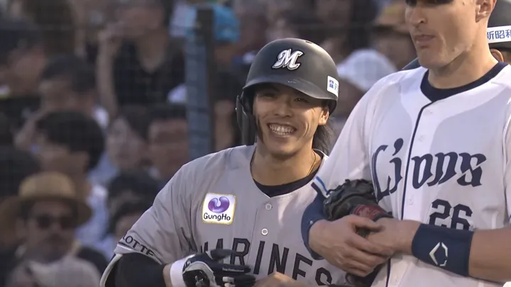 小川龍成が先制タイムリー！　凱旋試合で結果残す