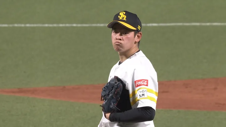 鷹のドラ3ルーキー・鈴木豪太がプロ初登板！　初奪三振含む1回無失点