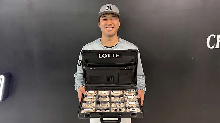 千葉ロッテ・木村優人がオリジナル「プロフェッショナルガム」を制作