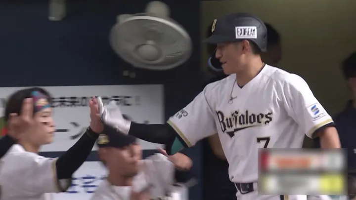 西川龍馬が7号ソロ！　7月12日以来の一発でオリックス先制