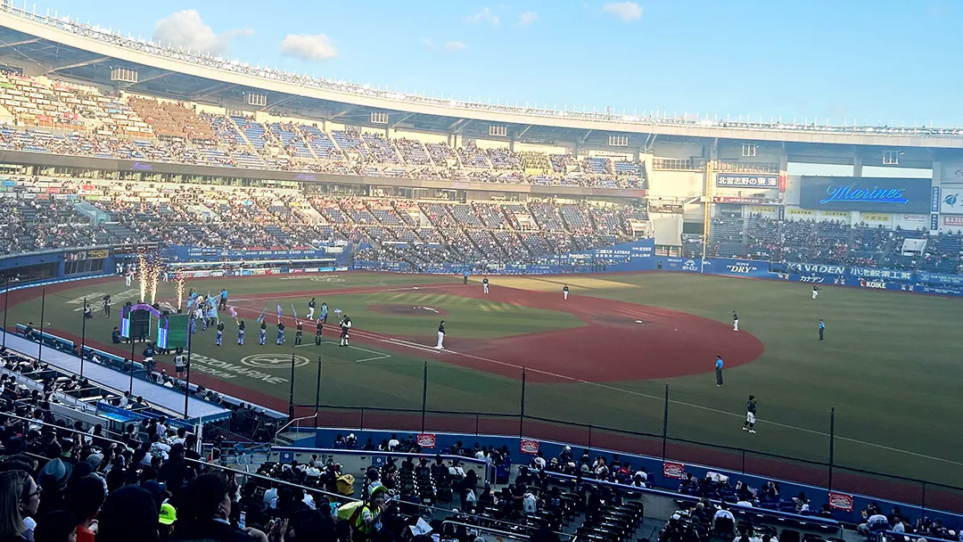 内野指定席IA(一塁側)からの景色 ©PLM