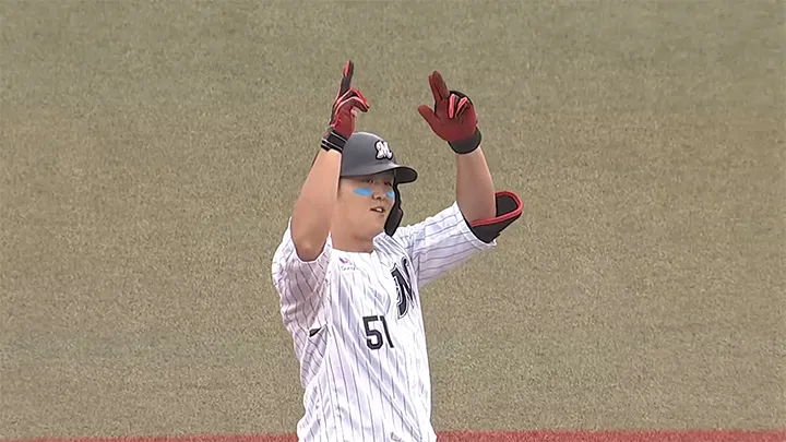 山口航輝が適時二塁打　3試合連続打点で勝ち越し