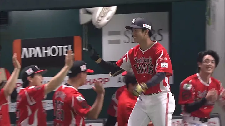 柳町達が先制の4号ソロ　今季鷹戦自責点0の難敵・藤井聖からの一発