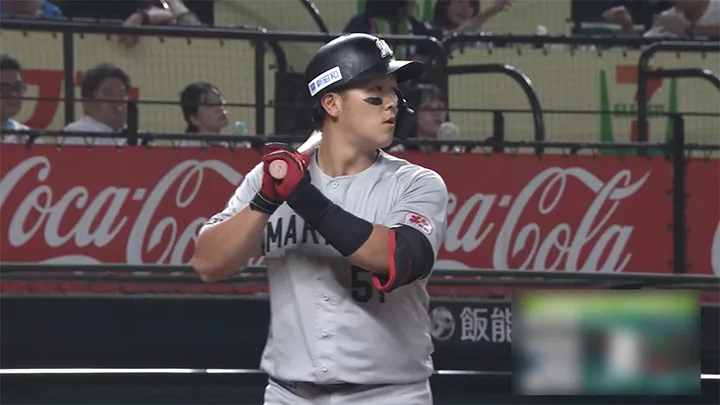 山口航輝が同点の13号ソロ！　3回には一時同点打も