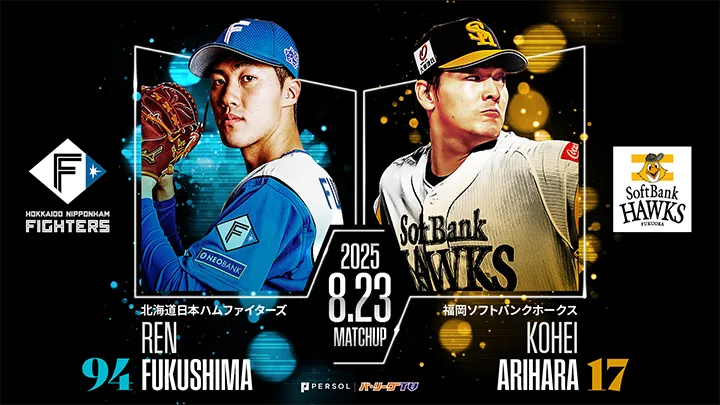 福島蓮＆田宮裕涼の若手バッテリーに注目　対する鷹は有原航平が先発