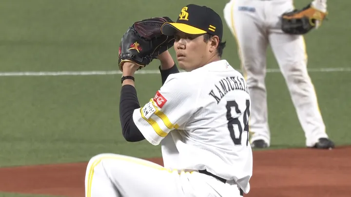 福岡ソフトバンクホークス・上茶谷大河投手 ©パーソル パ・リーグTV