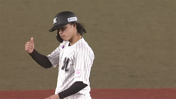 小川龍成が決勝打！　ジャクソンは6回2失点で千葉ロッテが3連勝