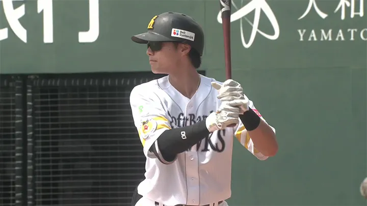 【ファーム】15安打8得点の若鷹快勝　渡邉陸が3安打2打点