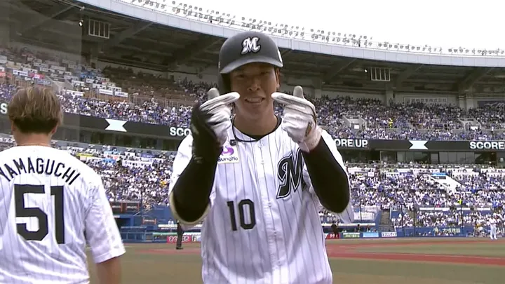 上田希由翔が同点の3号ソロ！　チームは一挙3得点で勝ち越し
