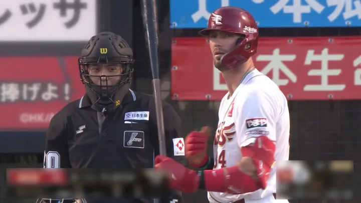 東北楽天ゴールデンイーグルス・マッカスカー選手 ©パーソル パ・リーグTV